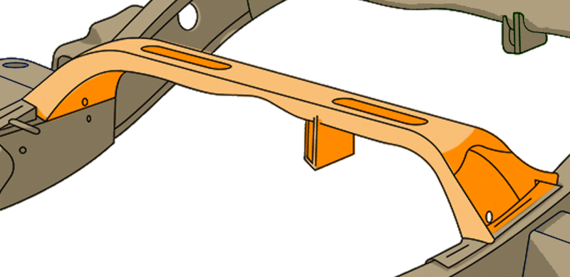 Rust Buster 1999-2004 + 2006 Chevy Silverado 1500 ward Fuel Tank Crossmember