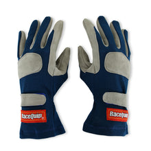 Load image into Gallery viewer, RaceQuip Blue 1-Layer SFI-1 Glove - Large
