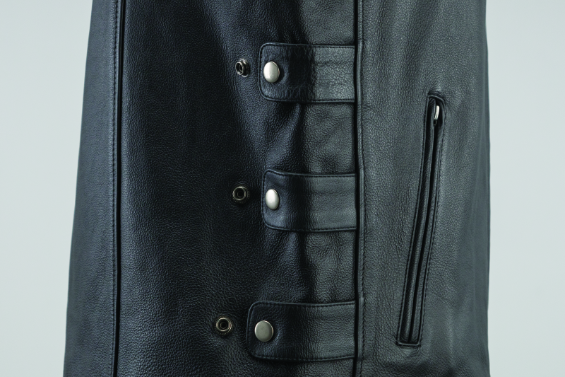Kuryakyn By River Road Plains Leather Vest Black - Small