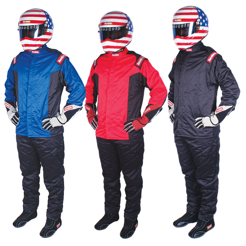 RaceQuip Black Chevron-5 Pants SFI-5 - Large