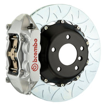 Load image into Gallery viewer, Brembo 12-14 328i Excl xDrive/MSport Brakes Rr GT BBK 4Pis Cast 345x28 2pc Rtr Slot Type3-Silver