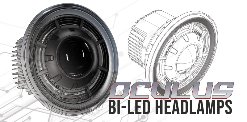 Oracle Oculus 7in Bi-LED Projector Headlights for Jeep Wrangler JK - 6000K NO RETURNS