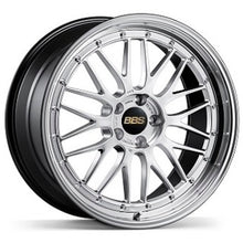 Load image into Gallery viewer, BBS LM 20x12 5x130 ET50 CB71.6 Diamond Silver Wheel w/ Diamond Cut Machined Lip
