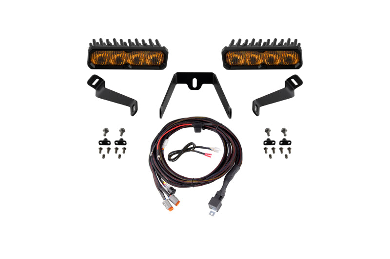 Diode Dynamics 2015-2017 Subaru WRX SS6 Pro LED Kit Yellow Fog 3000K