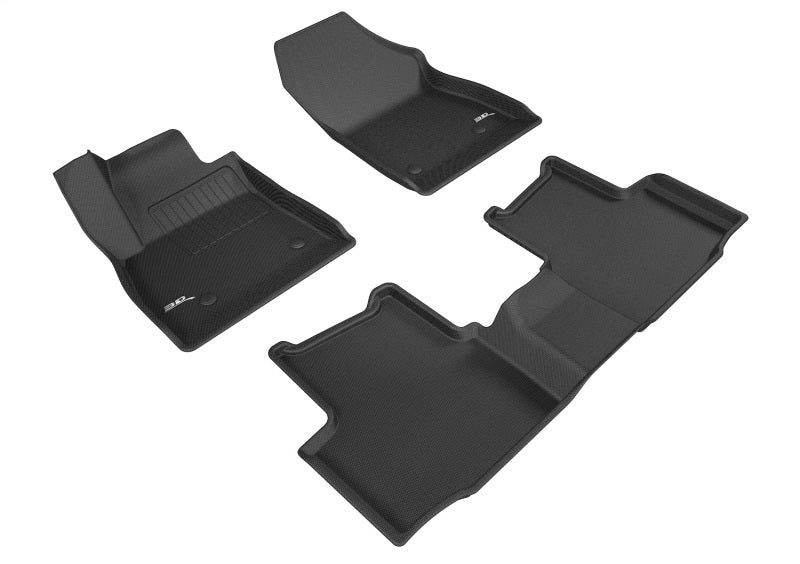 3D MAXpider 2016-2019 Chevrolet Cruze Kagu 1st & 2nd Row Floormats - Black