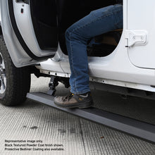 Load image into Gallery viewer, Go Rhino 07-17 Jeep Wrangler 4dr E-BOARD E1 Electric Running Board Kit (Cut Req.) - Bedliner Coating