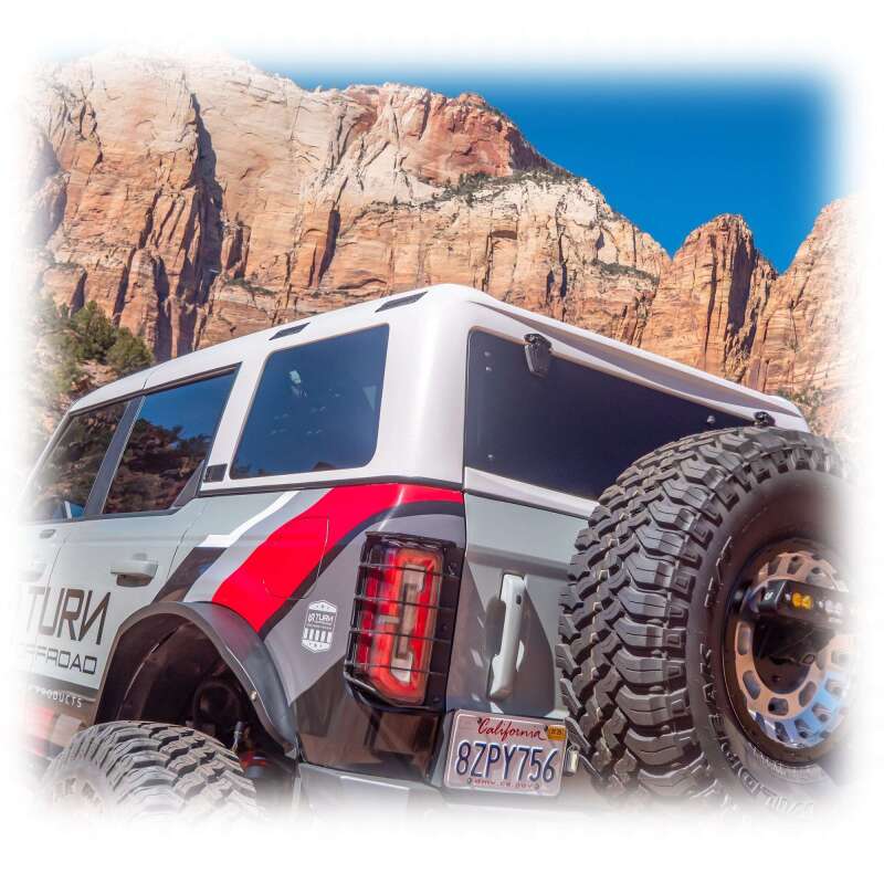 Turn Offroad 21-26 Ford Bronco Hard Top (4Dr) White/Badge Delete & Black Foam Headliner/Wiper & Defr
