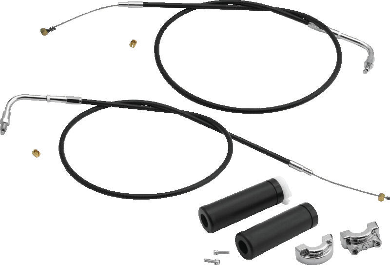 S&S Cycle 1in Handlebars 2-Cable Throttle Assembly Cable - 42in