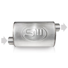 Load image into Gallery viewer, Stainless Works 2.25in ID OFFSET INLET/ 2.25in OD OFFSET OUTLET (OPPOSITE SIDES) 4inX8in