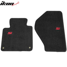 Load image into Gallery viewer, Car Floor Mat for 2000-2009 Honda S2000 Black Red Si Logo 2PC Nylon