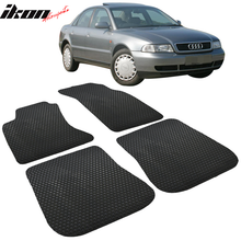 Load image into Gallery viewer, Car Floor Mat for 1996-2001 Audi A4 4Dr Black Carpet Latex 4PC