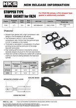 Load image into Gallery viewer, HKS STOPPER TYPE HEAD GASKET FA24 t 0.7