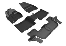 Load image into Gallery viewer, 3D MAXpider 2017-2019 Ford Explorer Kagu 1st &amp; 2nd &amp; 3rd Row Floormats - Black