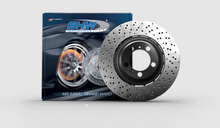 Load image into Gallery viewer, SHW 08-12 Audi R8 4.2L (Excl Ceramic Brakes) Front Drill-Dimp Lightweight Brake Rotor (420615301D)