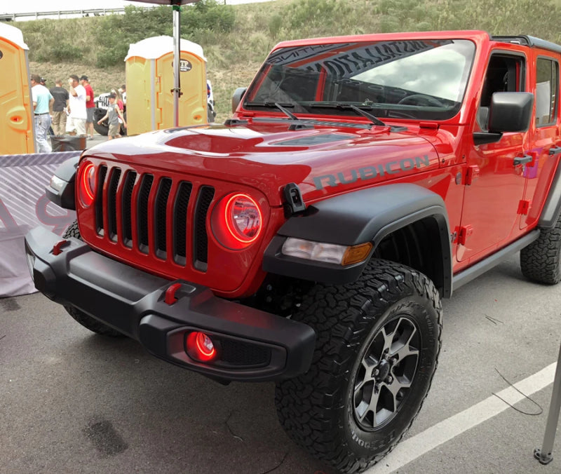 Oracle Jeep Wrangler JL/Gladiator JT LED Surface Mount Fog Light Halo Kit - ColorSHIFT NO RETURNS