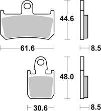 Load image into Gallery viewer, Brembo OE 07-14 Yamaha YZF R1 (4-pad) 1000cc Sinter Brake Pad - Front