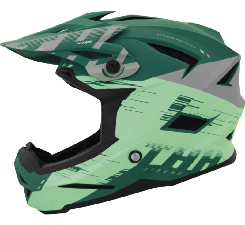 THH Helmets T-42 BMX Xtreme  Turquoise/Green Youth - Small
