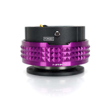 Load image into Gallery viewer, NRG Quick Release Kit - Pyramid Edition - Black Body / Purple Pyramid Ring