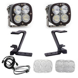Baja Designs 2023+ Ford F250/F350 Super Duty XL80 Drive/Combo A-Pillar Kit - White