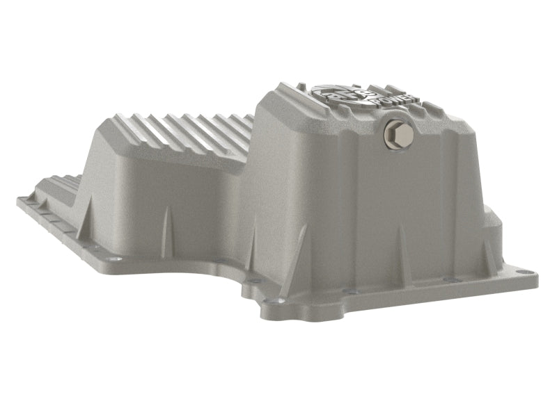 aFe 20-25 GM Trucks Front Engine Oil Pan - Raw w/ Machined Fins