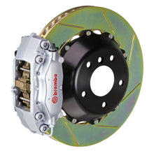 Load image into Gallery viewer, Brembo 15-18 M3 Excl CC Brake Rr GT BBK 4Pis Cast 345x28 2pc Rotor Slotted Type1-Silver