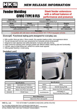 Load image into Gallery viewer, HKS Fender Molding FL5