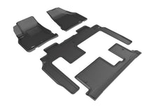 Load image into Gallery viewer, 3D MAXpider 2009-2017 Chevrolet Traverse Kagu 1st &amp; 2nd &amp; 3rd Row Floormats - Black