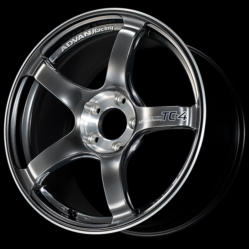 Advan TC-4 SE 18x8.0 / +37 Offset / 5-100 / 63mm Bore / Racing Hyper Black & Diamond Cut