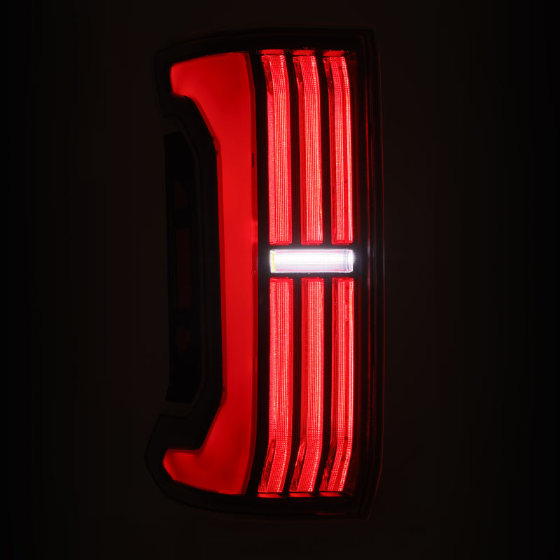 AlphaRex 24-25 Toyota Tacoma NOVA-Series LED Prismatic Tail Lights - Black Red