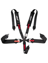 Load image into Gallery viewer, PRP 5 Point Cam-Lock Harness with 2in Shoulders and 3in Lap Belts SFI16.1- Black