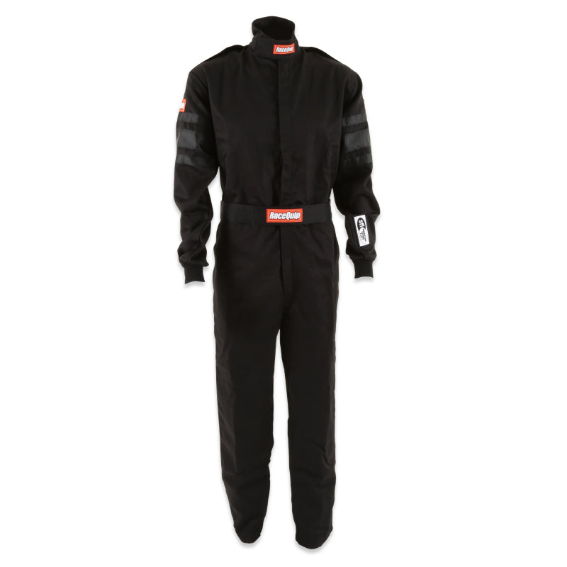 RaceQuip Black SFI-1 1-L Suit - Medium Tall