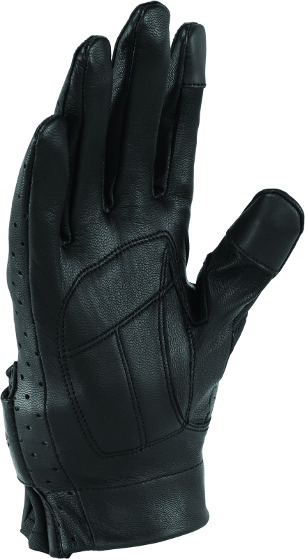 Kuryakyn By River Road Tucson Leather Perforated Gloves Black Womens - Small