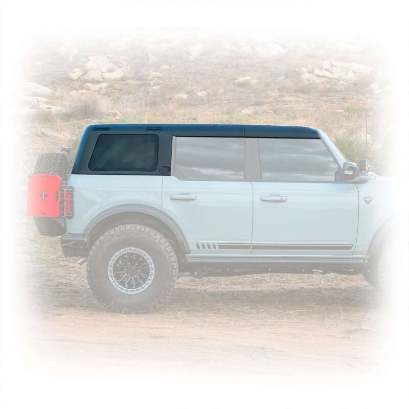 Turn Offroad 2021+ Ford Bronco Hard Top (4 Door) Primer/Badge Delete/Wiper & Defrost