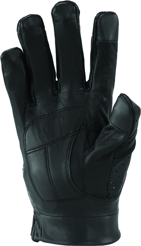 Kuryakyn By River Road Tucson Leather Perforated Gloves Black Womens - Small