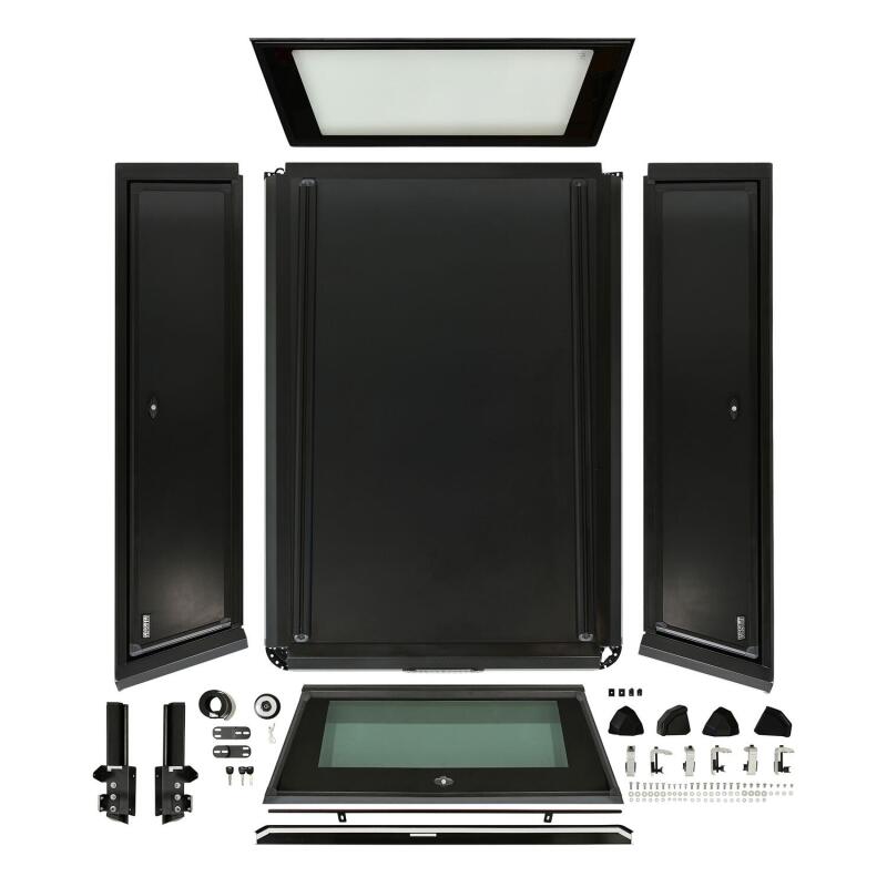 Westin 2024 Toyota Tacoma DC 6ft. Bed Aluminum Bed Topper Black - BOX 1 & BOX 2 (COMPLETE KIT)