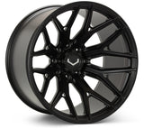 Vossen VFX-03 24x14 - 8x180 - ET75 - Mega Deep - 124.3 - Satin Black Wheel