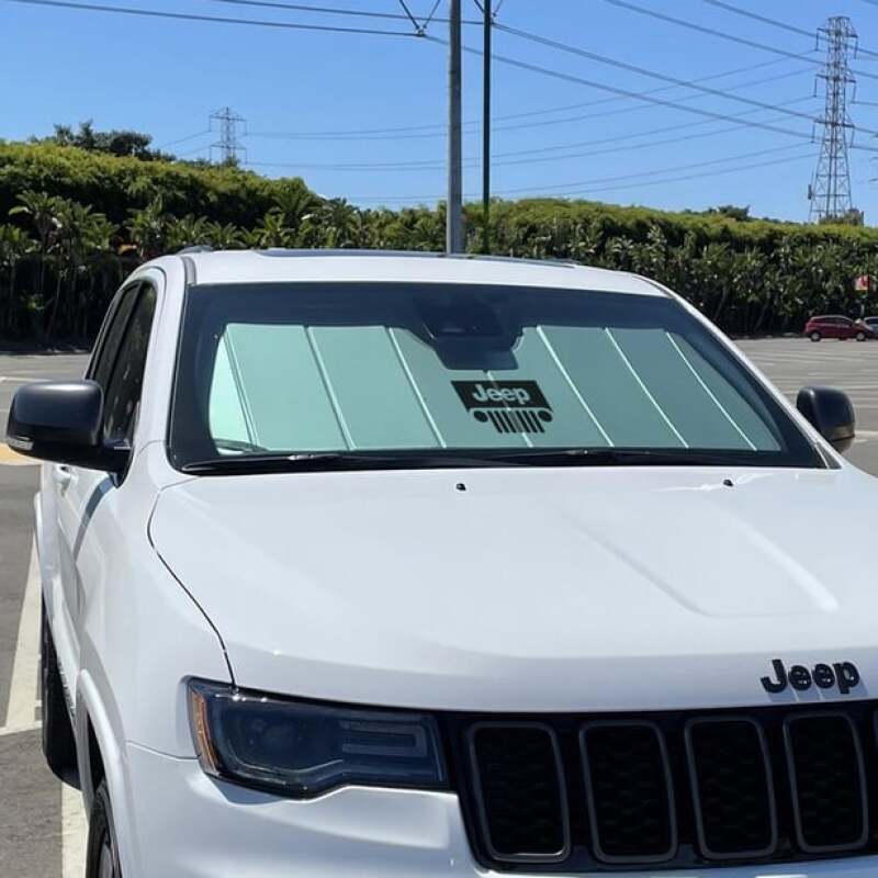 Covercraft 22-24 Jeep Grand Cherokee UVS100 Custom Sunscreen with Jeep Grill logo