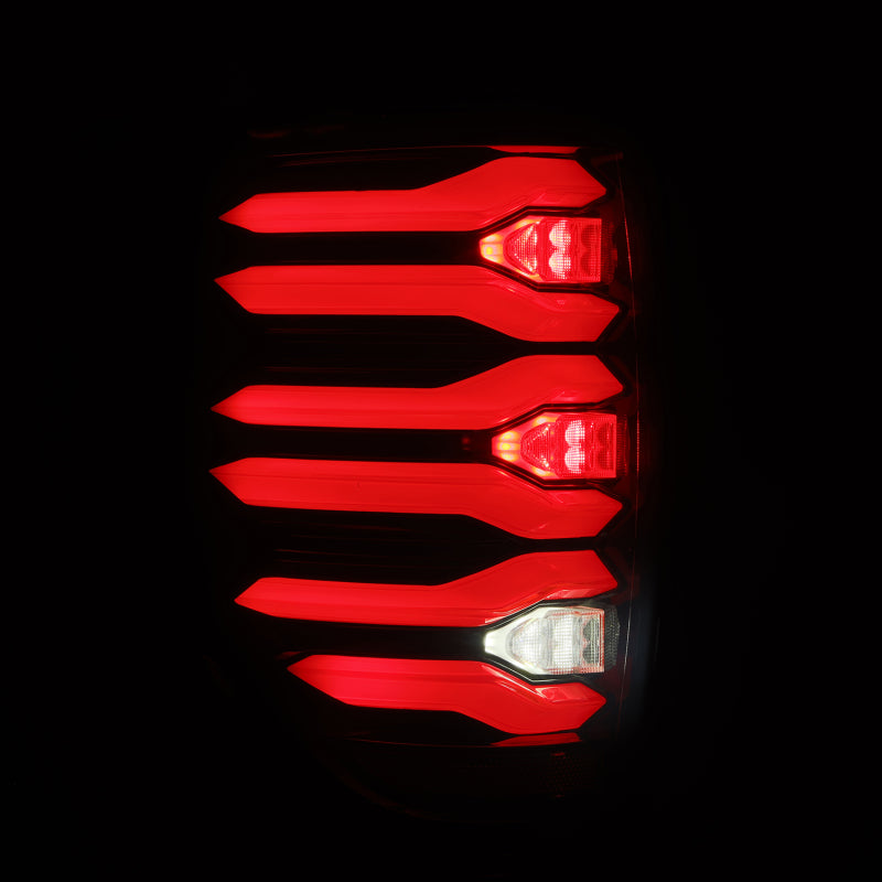 AlphaRex 09-14 Ford F150 LUXX LED Tailights - Black/Red Housing
