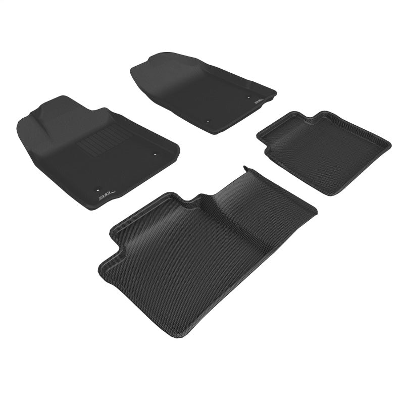 3D MAXpider 2007-2012 Lexus ES Kagu 1st & 2nd Row Floormats - Black