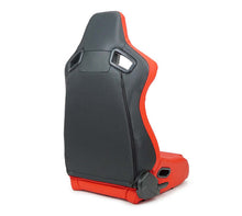 Load image into Gallery viewer, NRG Omega Reclinable Racing Seat (Pair) Red with Black Carbon Vinyl Back