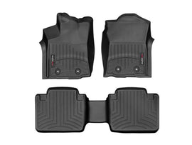 WeatherTech 2018+ Toyota Tacoma Front and Rear FloorLiner - Black (Fits Access/Double Cab)
