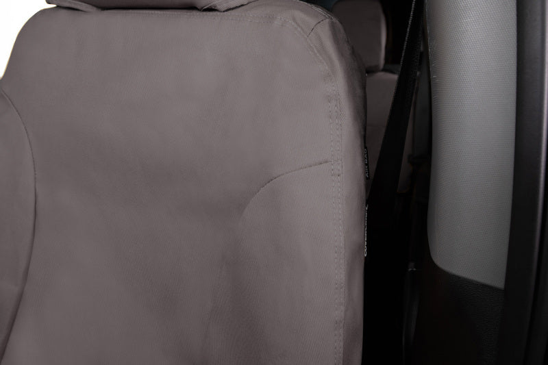 Covercraft 14-23 Ford Transit Polycotton SeatSaver Custom Front Row Seat Covers-Misty Grey