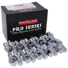 Load image into Gallery viewer, Raceline 16x1.5 21mm Conical Seat Chrome Lug Bolts (Set of 20)