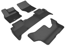 Load image into Gallery viewer, 3D MAXpider 2017-2020 Land Rover Discovery Kagu 1st &amp; 2nd &amp; 3rd Row Floormats - Black