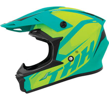 Load image into Gallery viewer, THH Helmets T710XR Airtech Teal/Yellow - 2XL