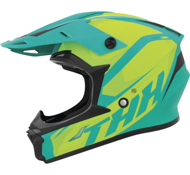 THH Helmets T710XR Airtech Teal/Yellow - XS