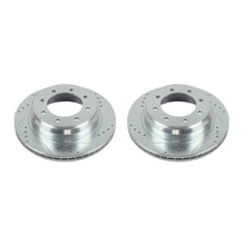 Load image into Gallery viewer, Power Stop 12-19 Nissan NV1500 Rear Evolution Drilled &amp; Slotted Rotors - Pair
