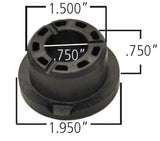 Ridetech Delrin Control Arm Single Bushing (2in Large OD / 1.5in Small OD / .750in ID / 1.00 OAL)