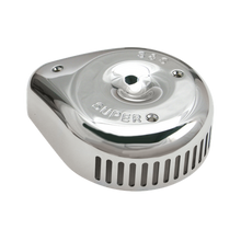 Load image into Gallery viewer, S&amp;S Cycle Slasher Slotted Air Cleaner Cover For Super E/G Carbs - Chrome