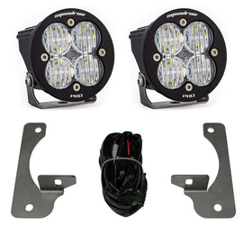 Baja Designs 07-09 Wrangler JK w/Premium Bumper Squadron R Pro Fog Pocket Kit - Clear